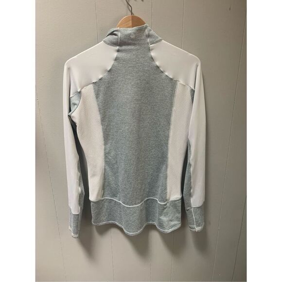 Athleta Colorblock Running Wild Half Zip Medium - Picture 3 of 6